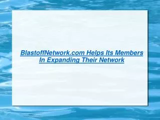 Blastoff network.com