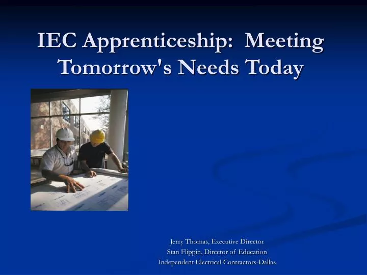 iec apprenticeship meeting tomorrow s needs today