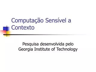 computa o sens vel a contexto