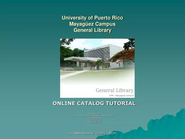 university of puerto rico mayag ez campus general library