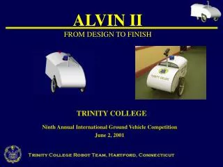 ALVIN II FROM DESIGN TO FINISH