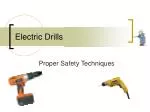 Electric Drills - slide 1