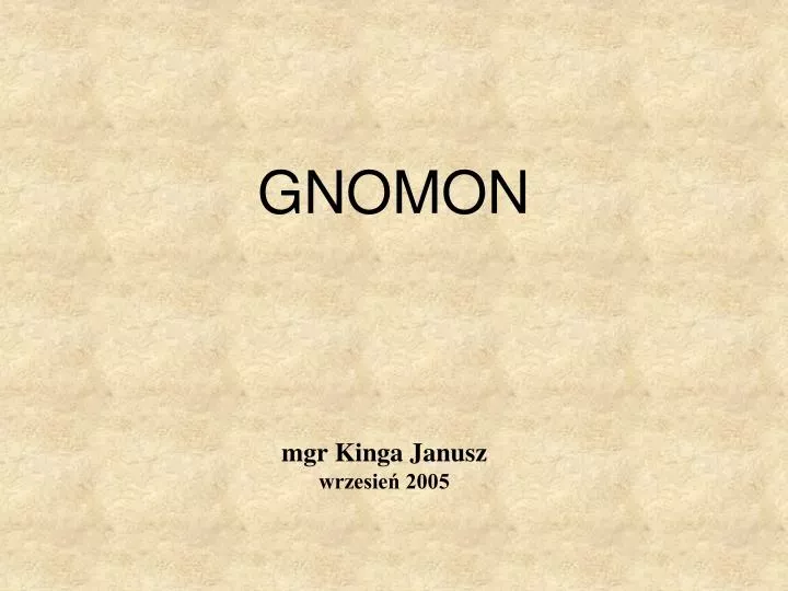 gnomon