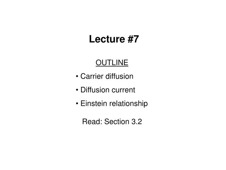 lecture 7