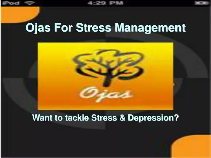 want to tackle stress depression