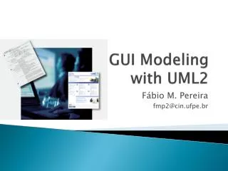 GUI Modeling with UML2