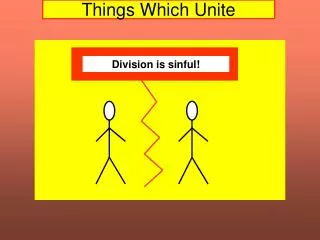 Things Which Unite