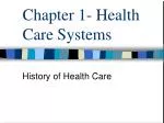 Chapter 1- Health Care Systems - slide 1