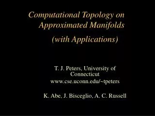 Computational Topology on Approximated Manifolds