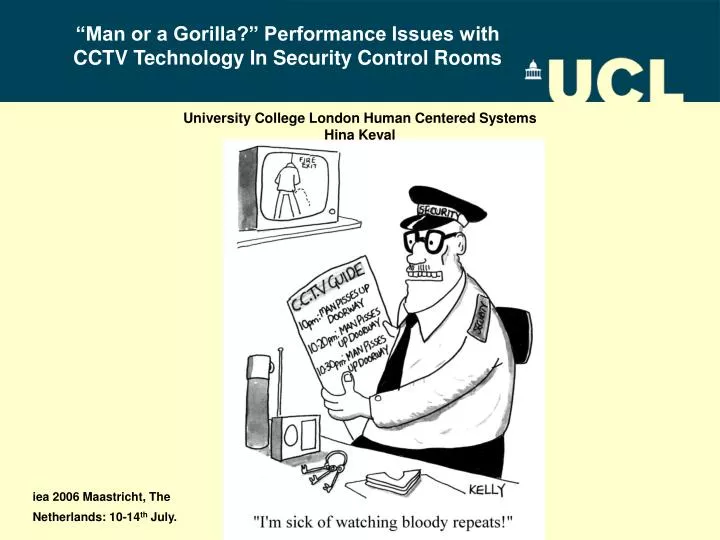 man or a gorilla performance issues with cctv technology in security control rooms