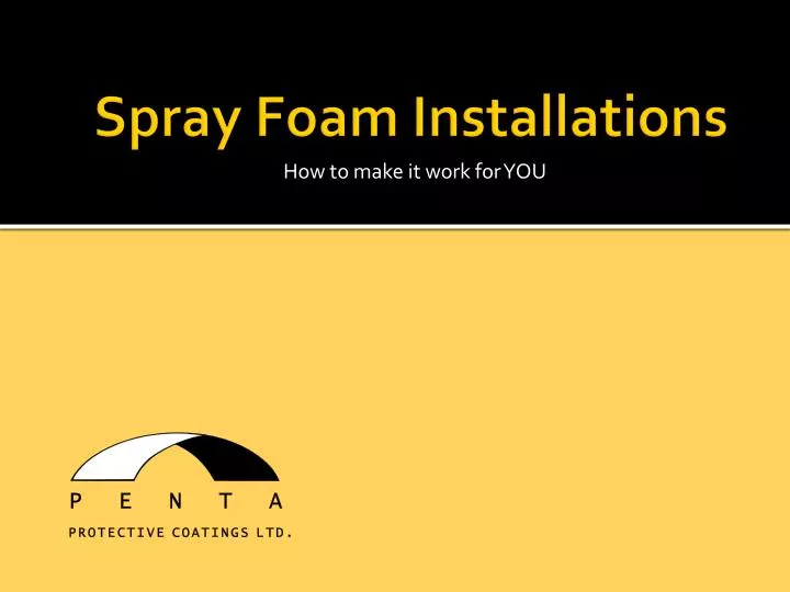 spray foam installations