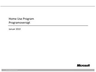 home use program programoversigt