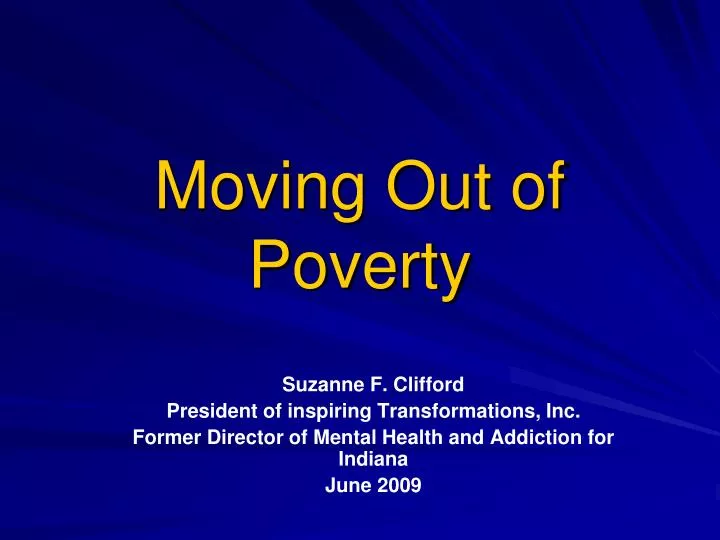 moving out of poverty
