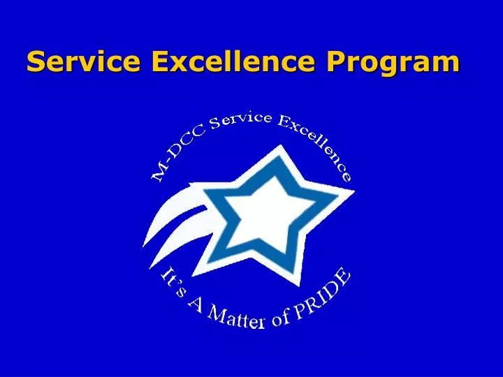 service excellence program