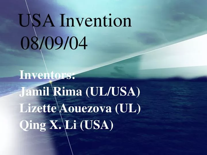 usa invention 08 09 04