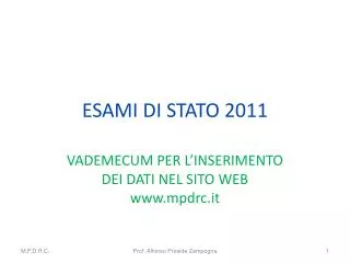 esami di stato 2011