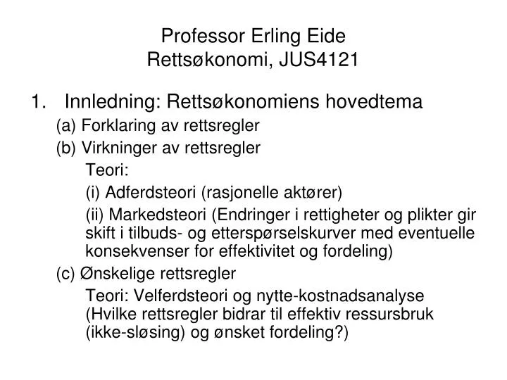 professor erling eide retts konomi jus4121