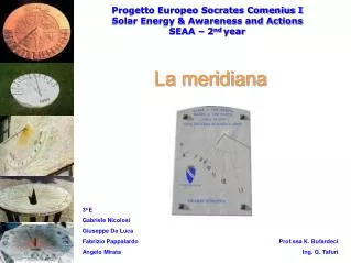 La meridiana