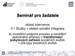 semin pro adatele