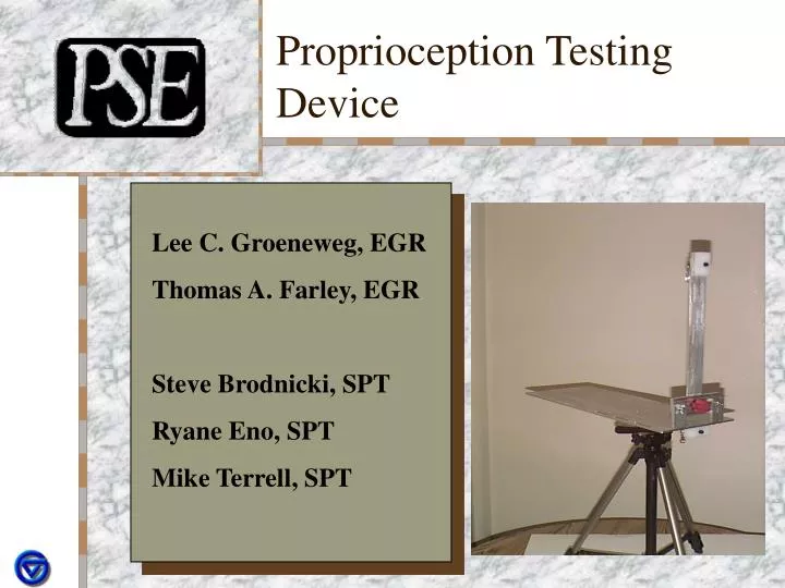 proprioception testing device