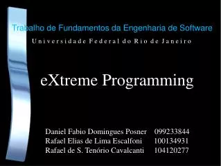 trabalho de fundamentos da engenharia de software