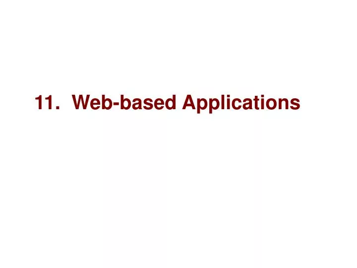 11 web based applications