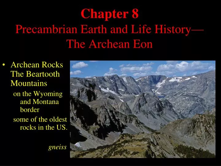 chapter 8 precambrian earth and life history the archean eon
