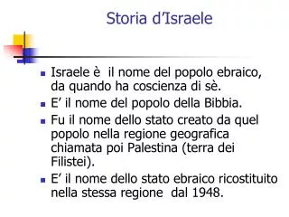 storia d israele