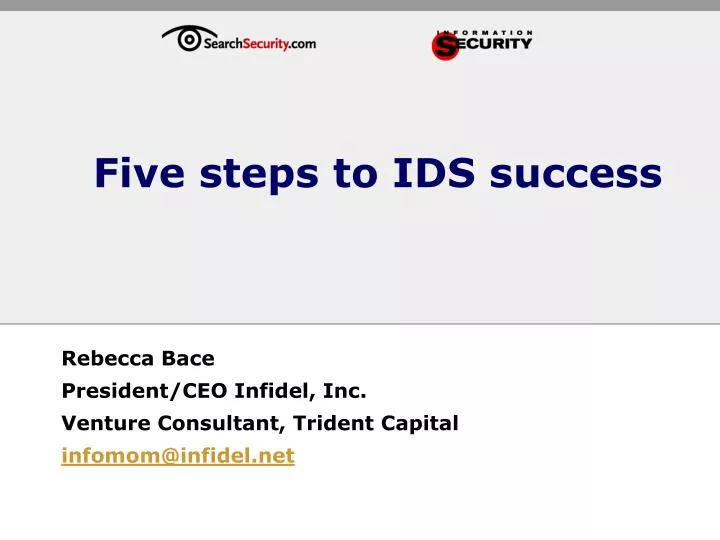five steps to ids success