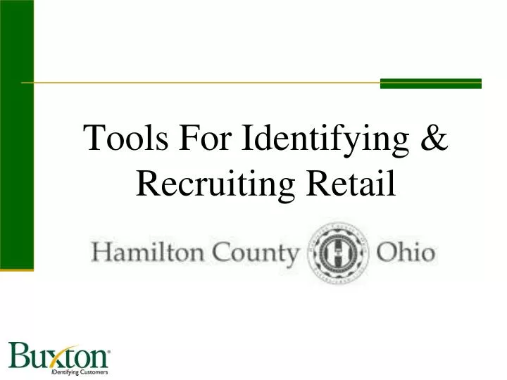 tools for identifying recruiting retail