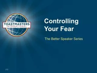 Controlling Your Fear