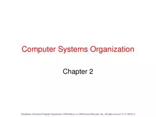 Computer Systems Organization