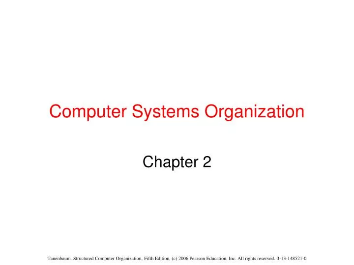 computer systems organization