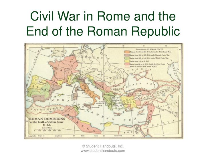 civil war in rome and the end of the roman republic