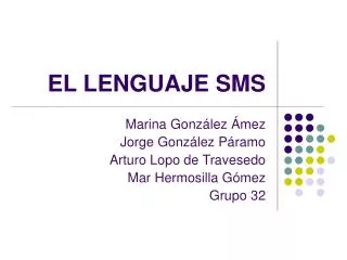 el lenguaje sms