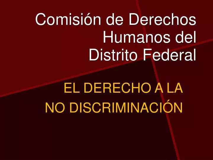 comisi n de derechos humanos del distrito federal