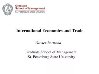International Economics and Trade