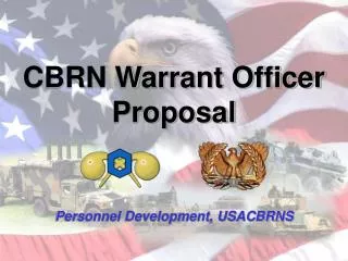 CBRN Warrant Officer Proposal