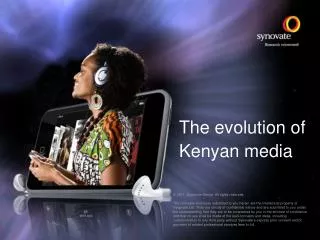 The evolution of Kenyan media