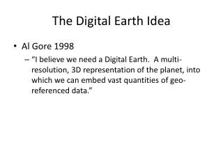 the digital earth idea