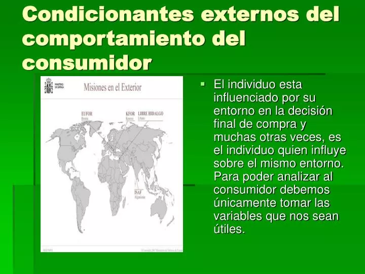 condicionantes externos del comportamiento del consumidor