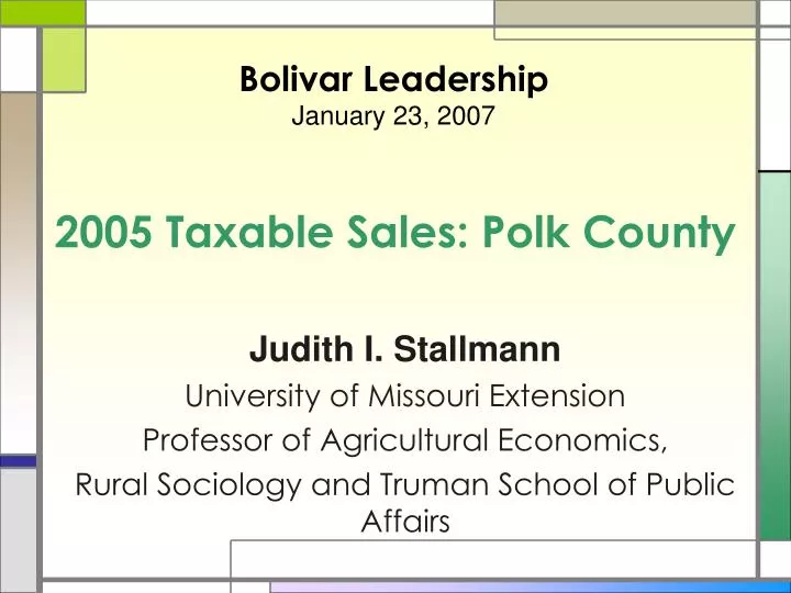 2005 taxable sales polk county