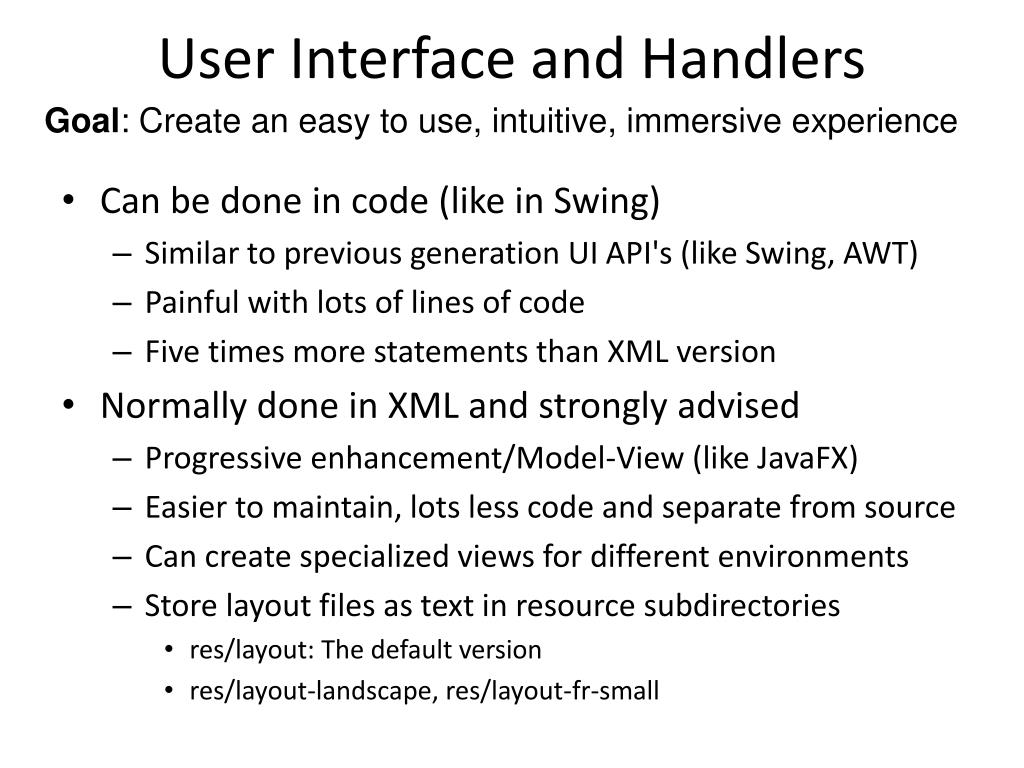PPT - User Interface and Handlers PowerPoint Presentation, free ...