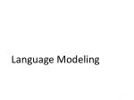 Language Modeling