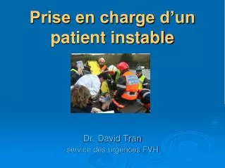 prise en charge d un patient instable