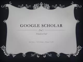 GOOgle scholar