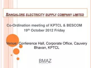 Bangalore electricity supply company limited