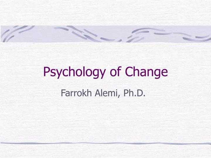 psychology of change