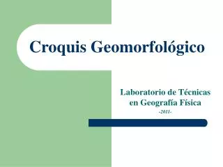 croquis geomorfol gico