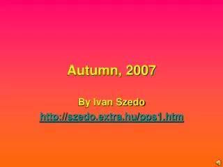 Autumn, 2007